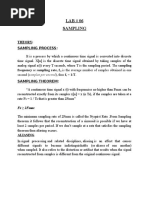 LAB # 06 Sampling