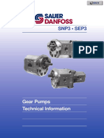 Snp3 - Sep3: Gear Pumps Technical Information