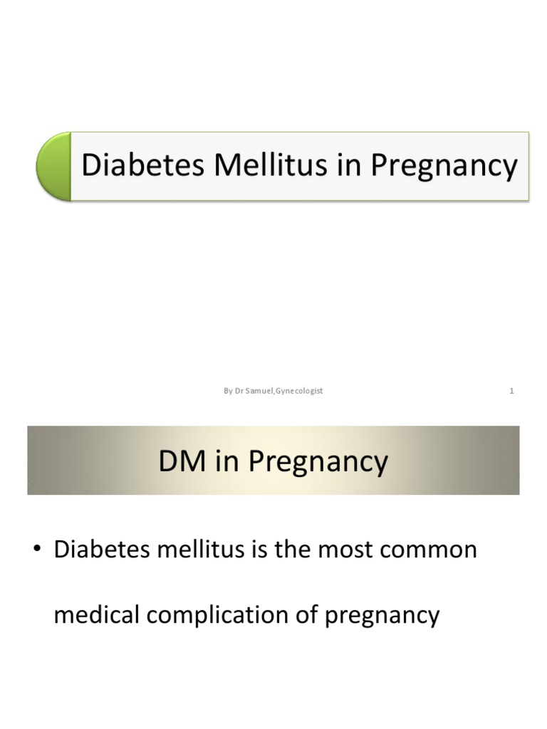 Nursing Management of Diabetes in Pregnancy | PDF | Gestational ...