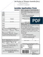 B Swa Membership Applicationform