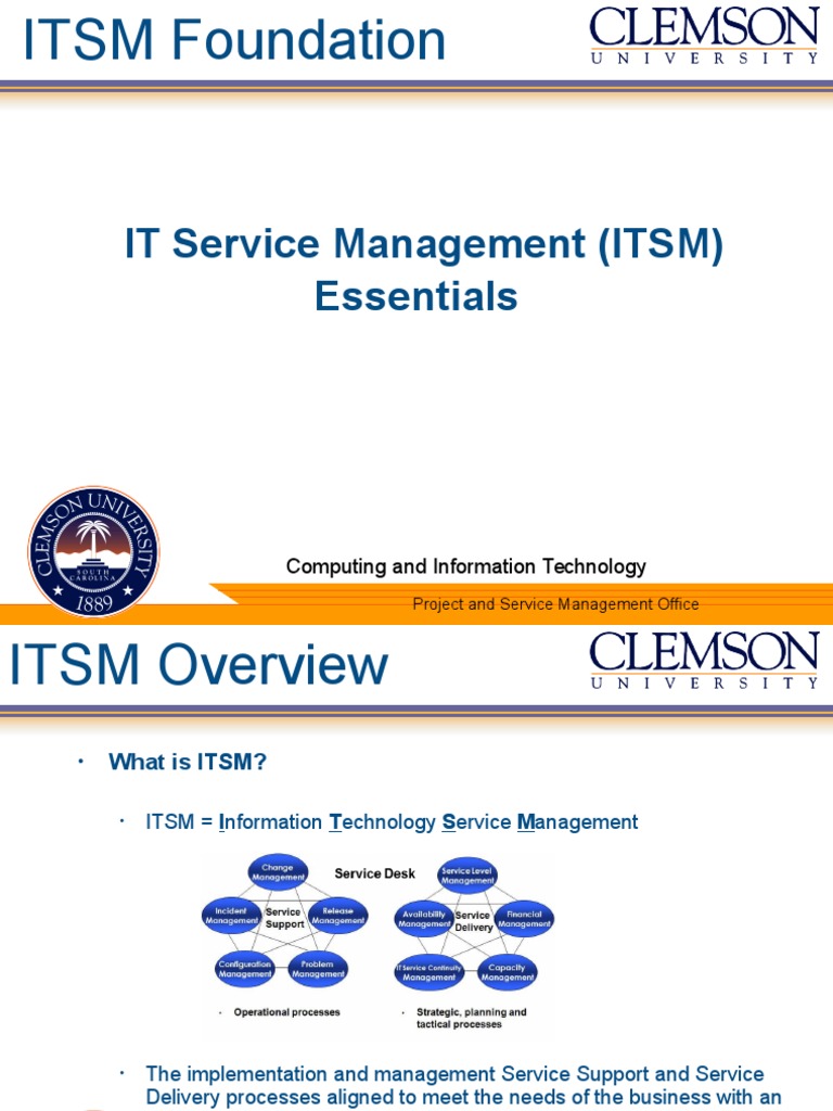 IT Service Management (ITSM) Essentials: Computing and Information ...