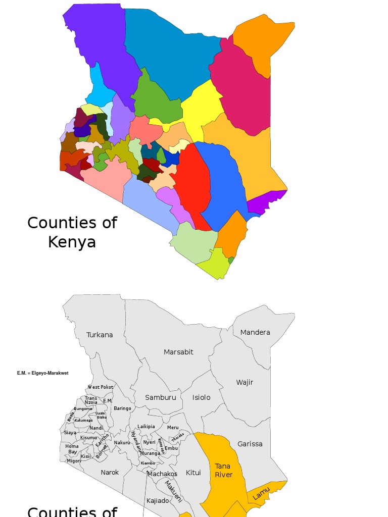 Customizable Maps Kenya | PDF | Kenya | Uganda