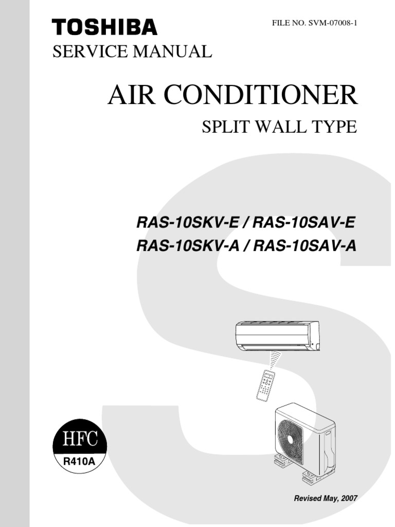 Service Manual Ac Toshiba | PDF | Air Conditioning | Hvac