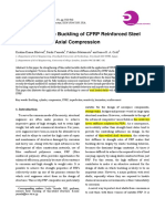 Nonlinear Elastic Buckling of CFRP Reinforced Steel Cylinders Under Axial Compression