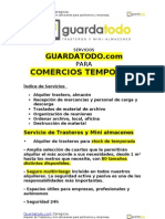 Servicio de Alquiler de Trasteros para Comercios de Temporada