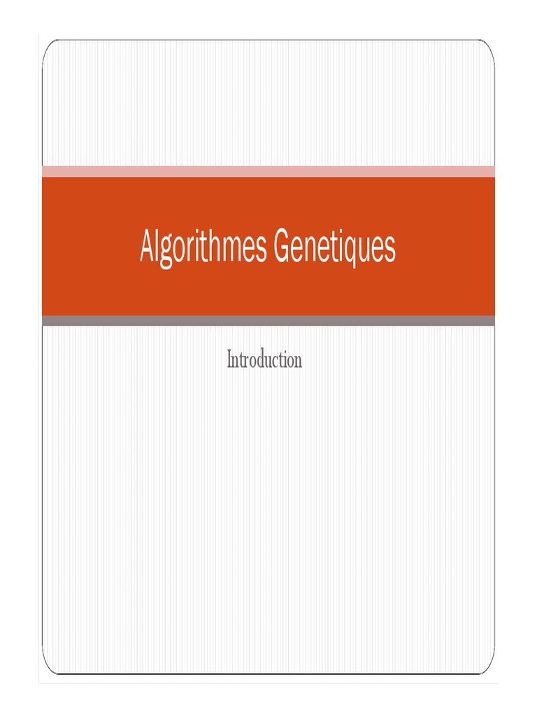 Les Algorithmes Génétiques _ IA: Les algorithmes génétiques – PQRB