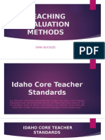 Teaching Evaluation Methods