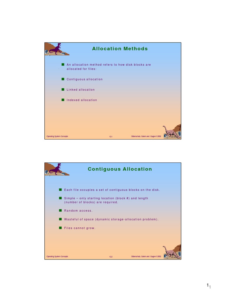 Allocation Methods | PDF | File System | Database Index