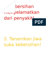 Kebersihan Menyelamatkan Dari Penyakit!