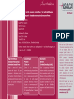 The President and The Executive Committee of The ISACA UAE Chapter Cordially Invite You To Attend The Information Governance Forum
