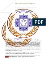 Jahangirnagar Model United Nations 2015: Proposal Letter