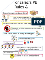 pe rules poster