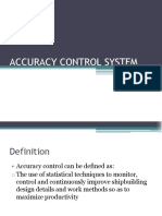 Accuracy Control System