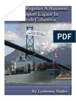 How To Register A Business and Import Liquor in British Columbia