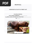 Contoh Proposal Bantuan Bibit Sapi Potong