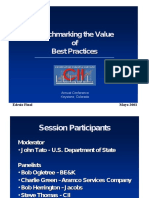 Benchmarking The Value of Best Practices