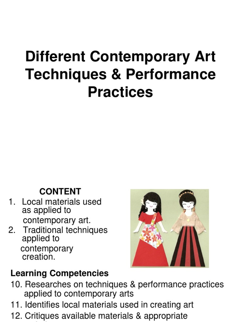 3different Contemporary Art Techniques Performance Practices Improvisational Theatre