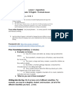 Standard: L. 9-10. 1b L. 9-10. 3: Lesson 1: Appositives Grade 10 English-15 Minute Lesson