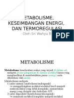 Metabolisme, Keseimbangan Energi, Dan Termoregulasi