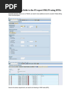 Adding Custom Fields To The FI Report FBL5N Using BTEs