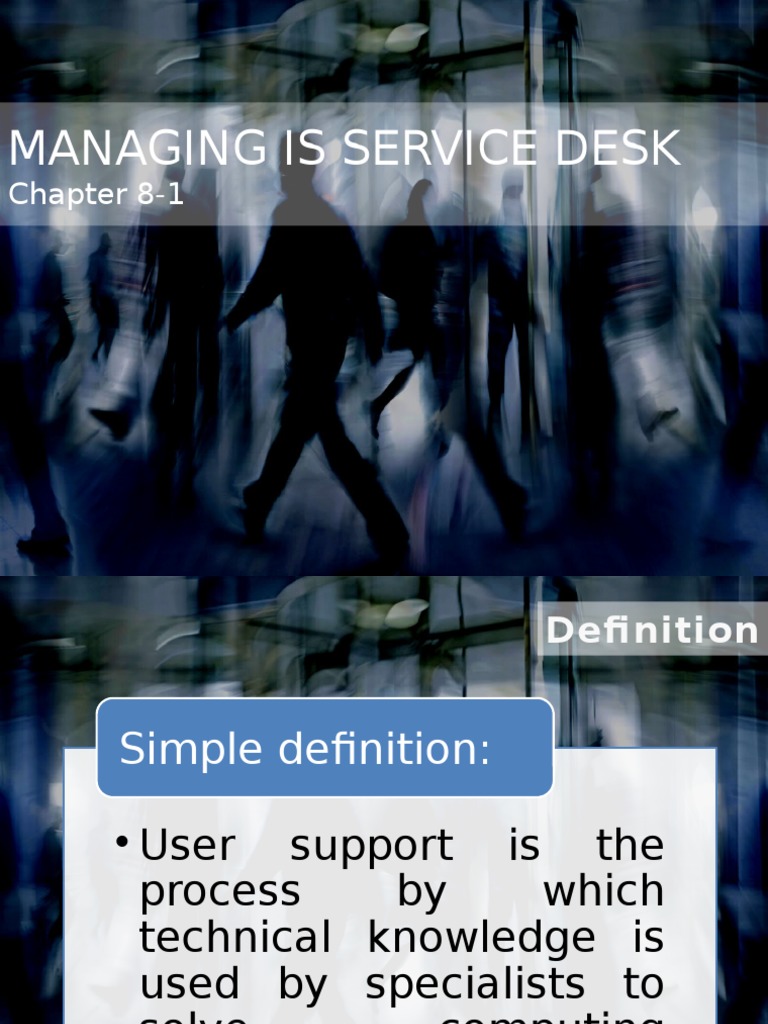 Ims656 Chapter 8 1 Is Service Desk Help Desk Call Centre