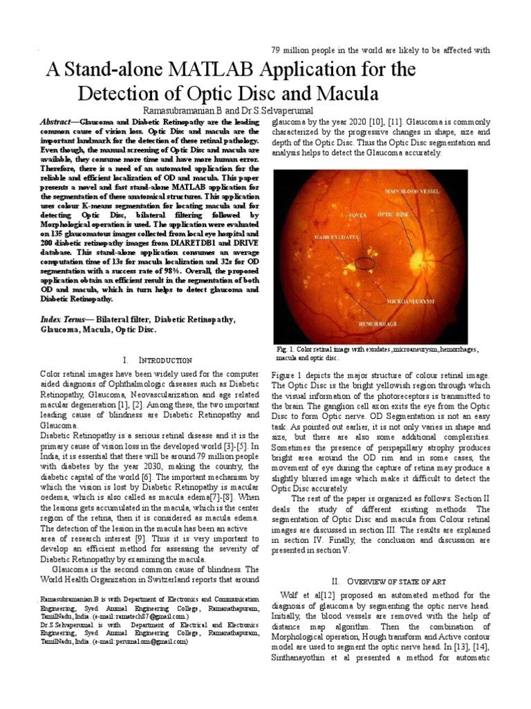 635 A Stand-Alone MATLAB Application For The Detection of Optic Disc ...