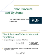 Electronic Circuits and Systems: Analysis of Passive Frequency Dependent Circuits and Active Circuits