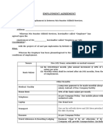 Employment Agreement: Employment of Mr. - Hereinafter Called "Employee As "GM