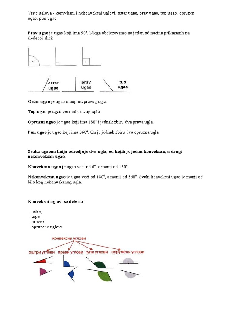 Vrste Uglova | PDF