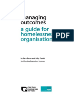 Managing Outcomes: A Guide For Homelessness Organisations (Burns and Cupitt 2003)
