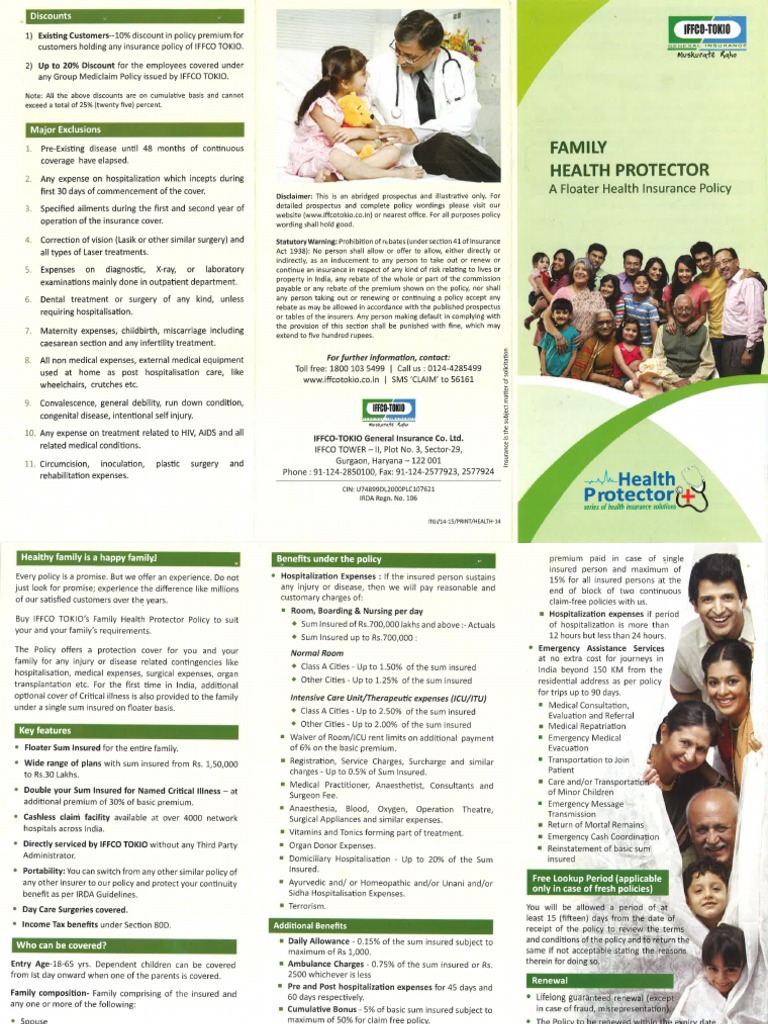 Family Health Protector Brochure | PDF