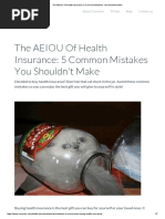 The AEIOU of Health Insurance_ 5 Common Mistakes You Shouldn't Make