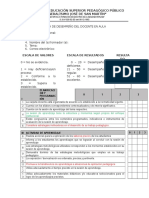 Ficha de Supervisión en Aula 1