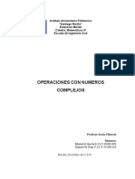 Operaciones Con Números Complejos