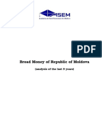 Analiza Masei Monetare a Republicii Moldova (Broad money of Republic of Moldova) 