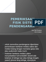 Pemeriksaan Fisik Sistem Pendengaran