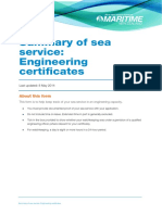 Summary Sea Service Engineering 4