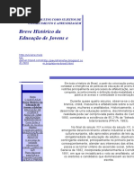 Jovens e Adultos Como Sujeitos de Conhecimento e Aprendizagem