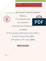 Moot Problem CNLU 1st PA Inamdar International 2016