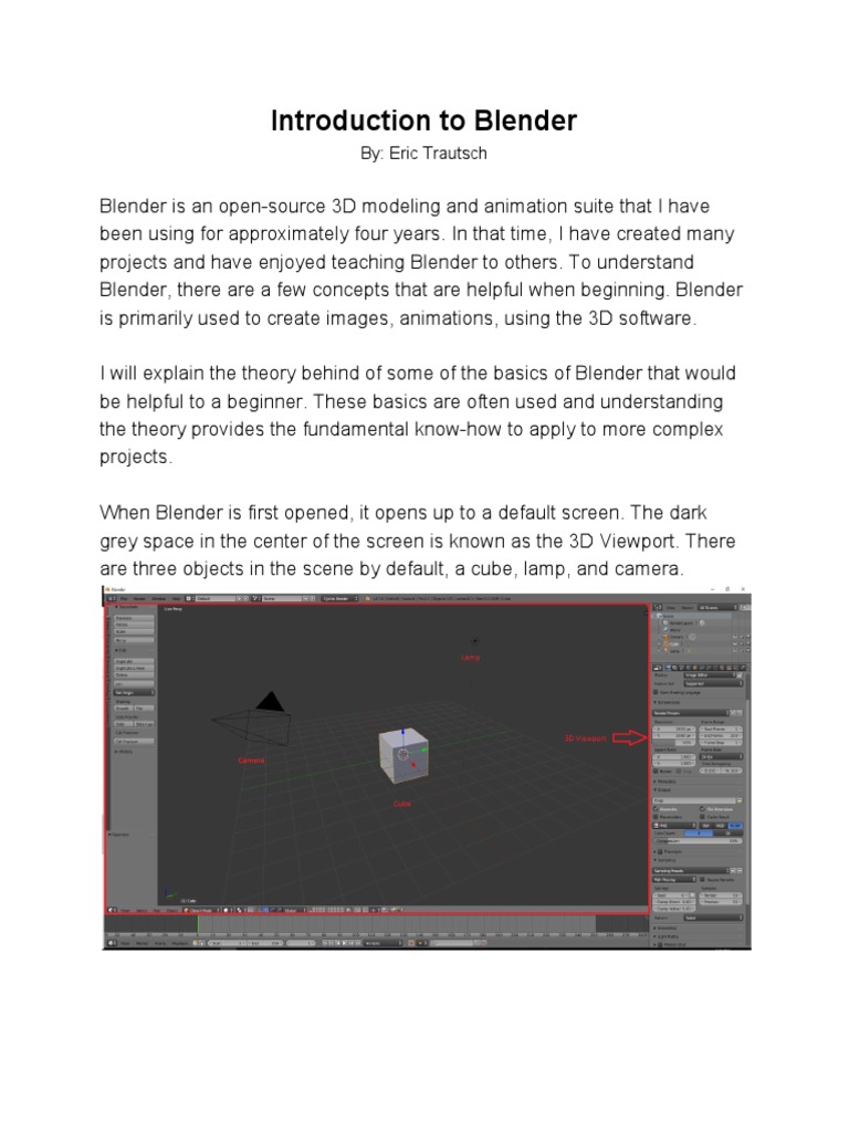 Beginner's Guide to Blender Basics | PDF | Rendering (Computer Graphics ...
