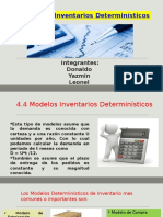4.4 Modelos de Inventarios Deterministicos