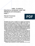 Henryk Grossman - Archive - Marx, Classical Political Economy and The Problem of Dynamics Part I PDF