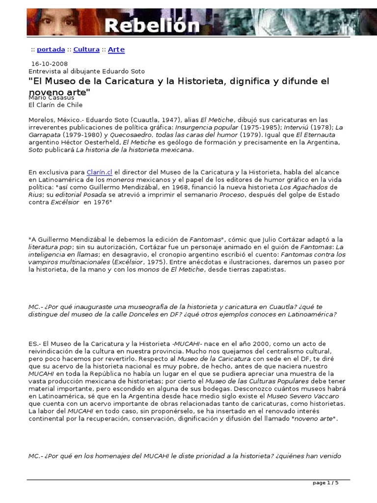 Historietas y Caricaturas Mexicanas | PDF | Cómics | México