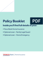 Home Insurance Policy Booklet 1014