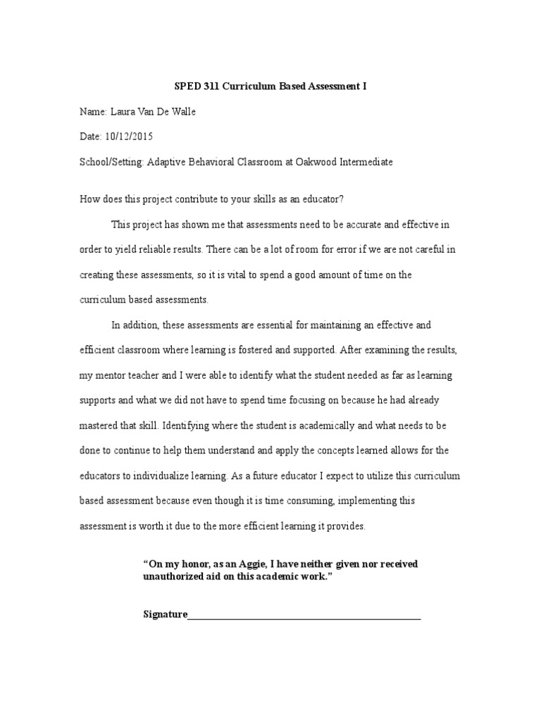 Curriculum Based Assessment PDF Function (Mathematics) Validity