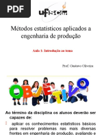 Apostila Metodos Estatisticos 2016