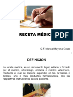 Receta médica guía