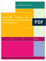 Desarrollo Histórico de La Psicología de La Personalidad