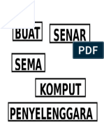 Buat Senar Sema: Penyelenggara