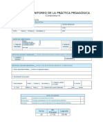 Ficha de Monitoreo de La Práctica Pedagógica